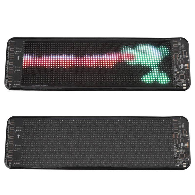 Programmable Car LED Sign LED Full-color Advertising Screen Ultra-thin Display Screen Custom Text Pattern Animation Display Car - Royalessencelux