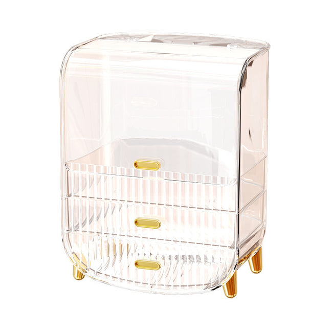 Cosmetics Dustproof Skin Care Products Desktop Storage Rack Dresser Acrylic Mask Storage Box Large Capacity - Royalessencelux