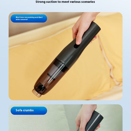 Large Suction For Home And Car Car Integrated Wireless Charging Dust Blower - Royalessencelux