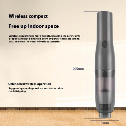 Large Suction For Home And Car Car Integrated Wireless Charging Dust Blower - Royalessencelux