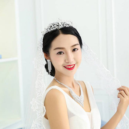 European And American Rhinestone Claw Chain Large Necklace Two-piece Accessories - Royalessencelux