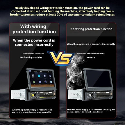 7-inch Telescopic Screen Vehicle-borne Bluetooth Player - Royalessencelux