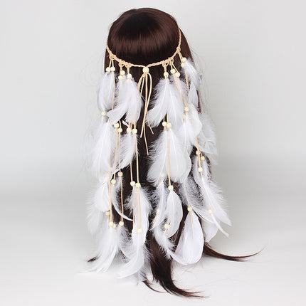 Hairband Feather Hair Accessories Tourist Attraction - Royalessencelux