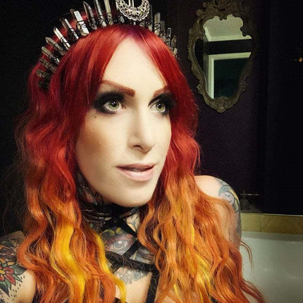 Crystal Crown Tiara Natural Stone Grey Hair Accessory - Royalessencelux