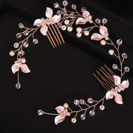 Handmade Leaf Twisted Flower Comb Headgear - Royalessencelux