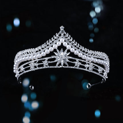 Bridal Crown Baroque Pearl High-end Luxury Headband - Royalessencelux