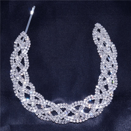 New Rhinestone Headdress Simple Water Drop Forehead Chain Bridal - Royalessencelux