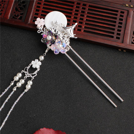 Ancient Costume Hairpin Accessories Tassel Walking Fairy Girl - Royalessencelux