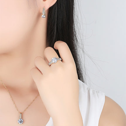 Bridal Necklace And Earrings Jewelry Set - Royalessencelux