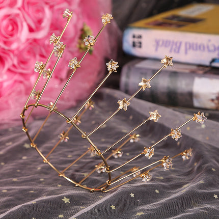 Bride Wedding Jewelry Handmade Star Crown - Royalessencelux