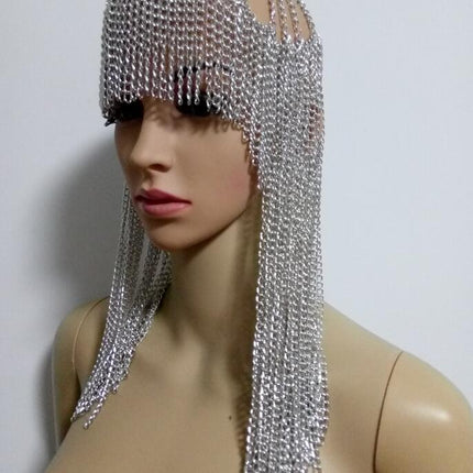 Dome Pendant Mask Head Chain Jewelry - Royalessencelux