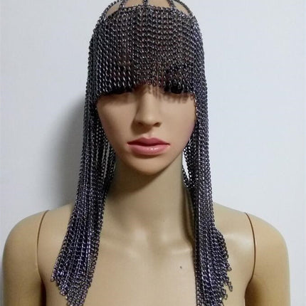 Dome Pendant Mask Head Chain Jewelry - Royalessencelux