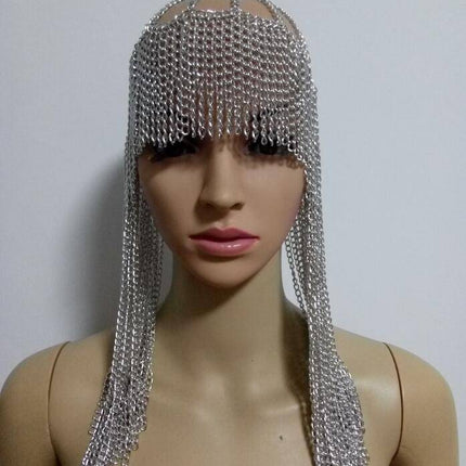 Dome Pendant Mask Head Chain Jewelry - Royalessencelux