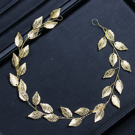 Gold And Silver Leaf Hair Band - Royalessencelux