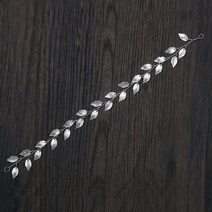 Gold And Silver Leaf Hair Band - Royalessencelux