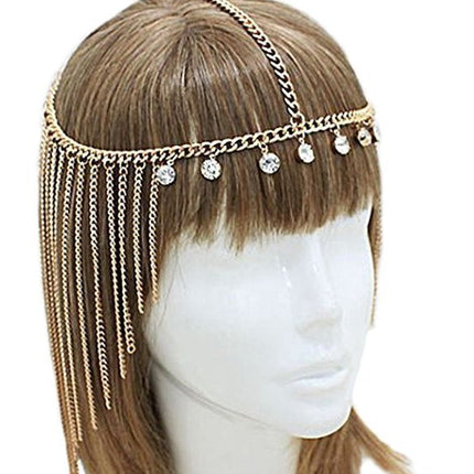 Hair Accessories Female Hair With Long Tassel Head Chain - Royalessencelux