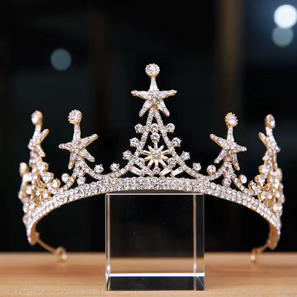 High-grade Alloy Luxury Atmosphere Bridal Crown Headdress - Royalessencelux