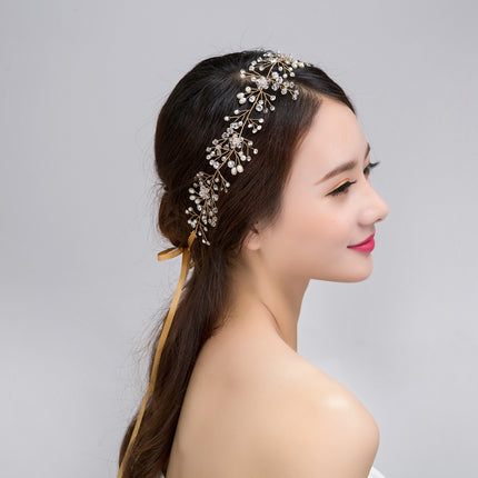 Pure Handmade Gold And Silver Crystal Bridal Hair Accessories - Royalessencelux