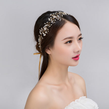 Pure Handmade Gold And Silver Crystal Bridal Hair Accessories - Royalessencelux