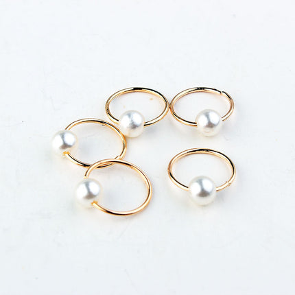 Natural Lycopose Stone Decorated With Wood Bead Hair Decoration Pearl Imitation Opal Hair Clip - Royalessencelux