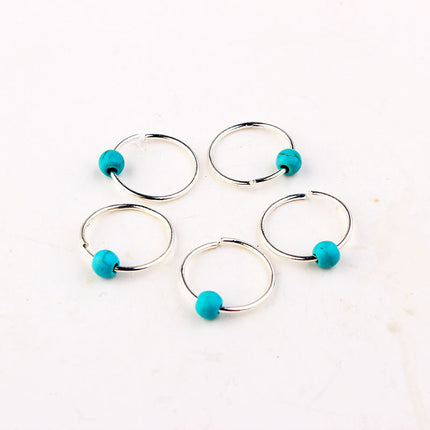 Natural Lycopose Stone Decorated With Wood Bead Hair Decoration Pearl Imitation Opal Hair Clip - Royalessencelux