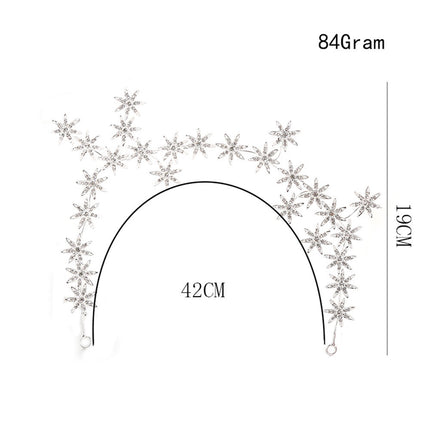 New Bridal Headdress High-end Rhinestone Seven-star Hair Accessories Starry Hair Band - Royalessencelux