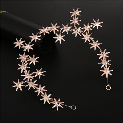 New Bridal Headdress High-end Rhinestone Seven-star Hair Accessories Starry Hair Band - Royalessencelux