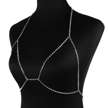 Women's Rhinestone Body Jewelry Necklace - Royalessencelux