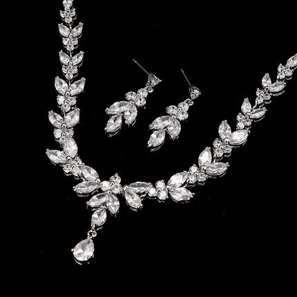 Zircon Simple Bridal Set - Royalessencelux