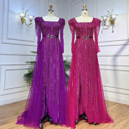 Rose Red Host Performance Evening Dress - Royalessencelux