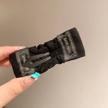 New Hot Rhinestone Full Diamond Pleated BB Clip Word Clip For Women - Royalessencelux