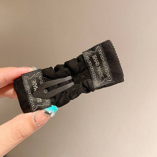 New Hot Rhinestone Full Diamond Pleated BB Clip Word Clip For Women - Royalessencelux