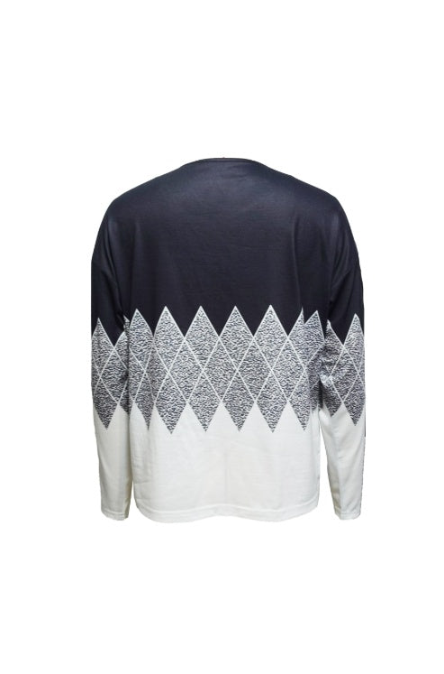 Women's Printed Irregular Collar Fashionable T-shirt Top - Royalessencelux