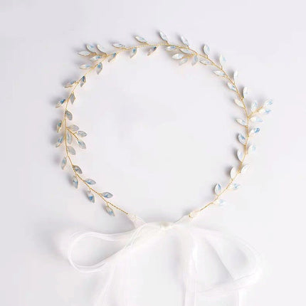 Protein Rhinestone Headdress With Yarn Strip - Royalessencelux