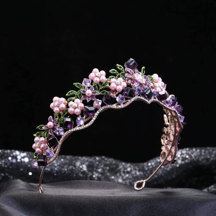 Alloy Crystal Flowers Wedding Bridal Hair Ornaments - Royalessencelux