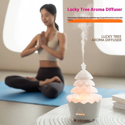 2024 New Design Essential Oil Aroma Diffuser Household Mute Small Remote Control Humidifier Suitable For Home Christmas Gift - Royalessencelux