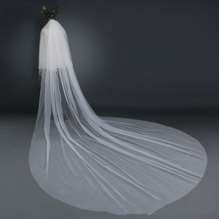 Bridal Wedding Veil Widened Tail - Royalessencelux
