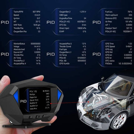 Hd LCD Instrument Vehicle HUD Head Display - Royalessencelux