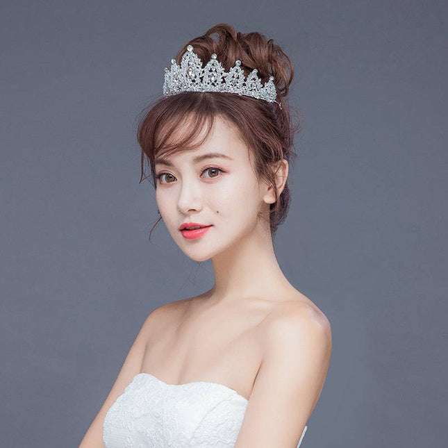 Crystal Alloy Crown Wedding Dress Accessories - Royalessencelux