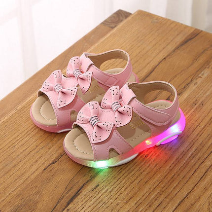 Cute flower flashing princess shoes - Royalessencelux