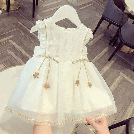 Baby Gauze Dress Summer Western Style Tulle Tutu Mesh Year-old Princess Dress - Royalessencelux