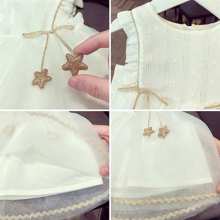 Baby Gauze Dress Summer Western Style Tulle Tutu Mesh Year-old Princess Dress - Royalessencelux