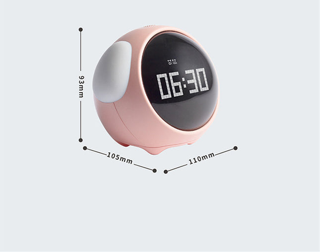 Alarm-Clock Wake-Up-Light Pixel Expression Home-Decoration Digital Electronic Cute Multi-Function - Royalessencelux