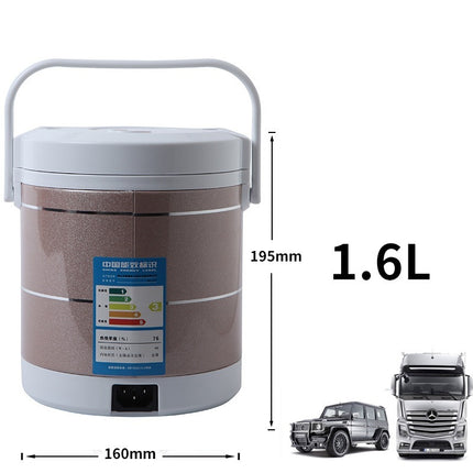 12V 24V Mini Rice Cooker 1.6L Car Truck Electric Hot Soup Rice Cooker - Royalessencelux