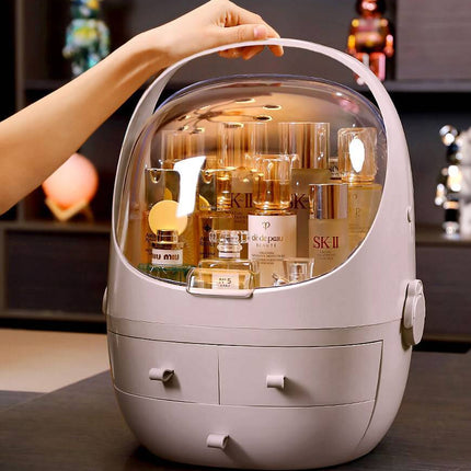 Cosmetic Storage Waterproof Dust Proof Storage Fully Open Lid - Royalessencelux