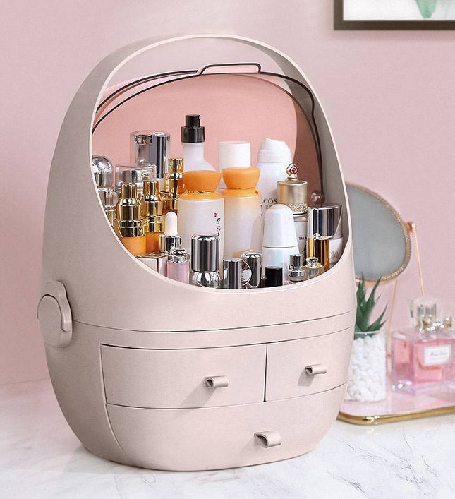 Cosmetic Storage Waterproof Dust Proof Storage Fully Open Lid - Royalessencelux