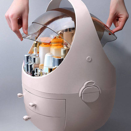 Cosmetic Storage Waterproof Dust Proof Storage Fully Open Lid - Royalessencelux