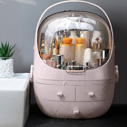Cosmetic Storage Waterproof Dust Proof Storage Fully Open Lid - Royalessencelux