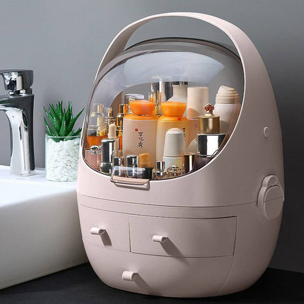 Cosmetic Storage Waterproof Dust Proof Storage Fully Open Lid - Royalessencelux