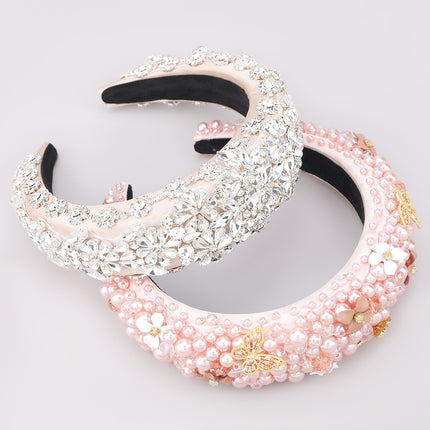 Fashionable Personality Hair Accessories Fabric Diamond Headband - Royalessencelux